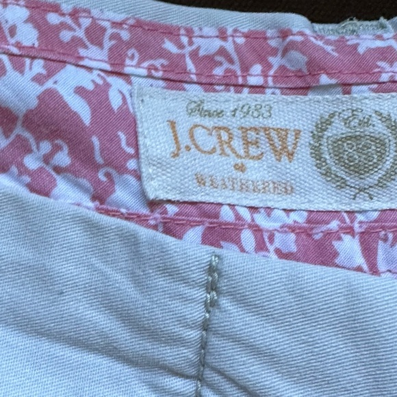 J. CREW White, Broken-In Classic, Twill Shorts w/Pockets Sz. 12 - Picture 6 of 11